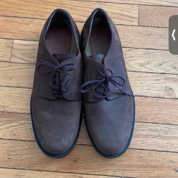 Mens Size 9.5 EE Trader Bay Leather Dress Shoes Brown Great condition - Picture 2 of 5